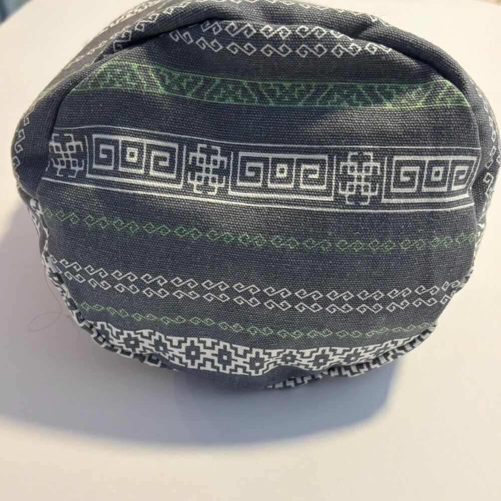 Ewedoos Gray Green Boho Pattern Yoga Mat Bag Carrier Strap Canvas Tote Boho - Picture 4 of 12